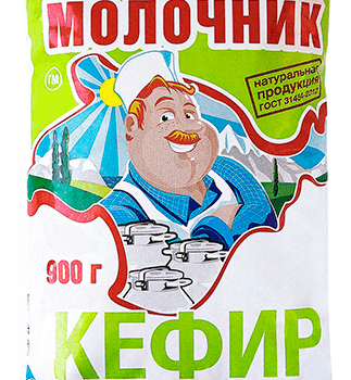 Кефир 0,9 кг 1% плен. ТМ Крымский Молочник