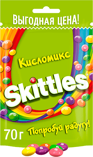 Skittles 70г Кисломикс