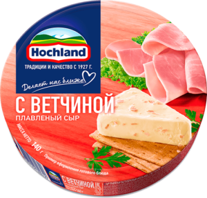 Плавл. сыр Hochland с ветчиной 140 г