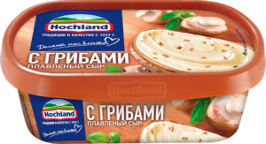 Плавл. сыр Hochland с грибами (ванночка 200 г)