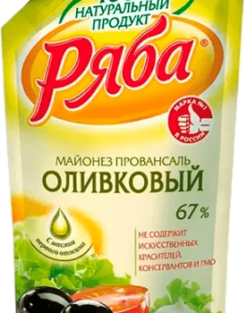 РБ Майонез ОЛИВКОВЫЙ провансаль 67% 372 гр