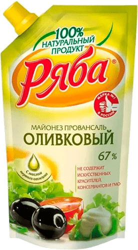 РБ Майонез ОЛИВКОВЫЙ провансаль 67% 372 гр