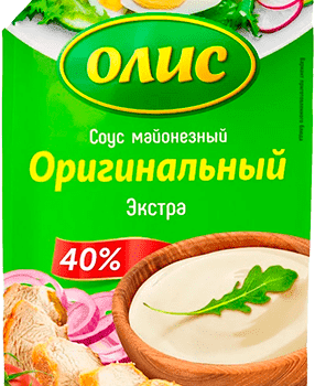 Майонезный соус ОЛИС "Оригинальный Экстра 40% д/пак 200 мл..