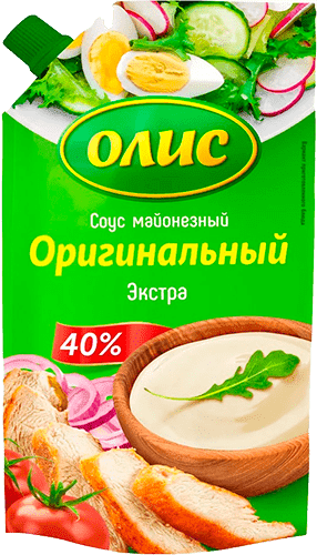 Майонезный соус ОЛИС "Оригинальный Экстра 40% д/пак 200 мл..