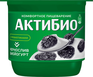 АктиБио Биойогурт обогащенный, Черника ежевика 3% 110г Ф.ст. ГЛ8 (шт.)