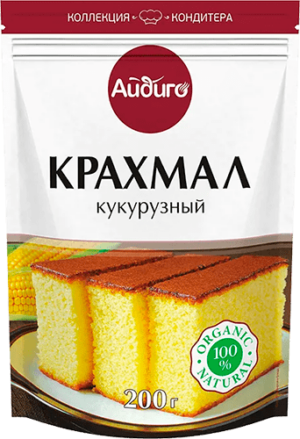 Крахмал кукурузный дой-пак Айдиго 0,200 гр