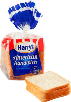 Сaндвичный Хлеб "Harry's" пшеничный 470г.