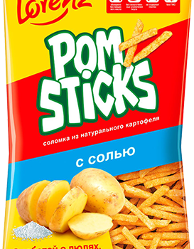 ЛОРЕНЦ соломка карт. 100г СОЛЬ "Pomsticks"