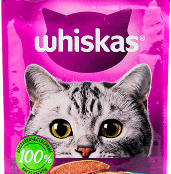 Whiskas Пауч 75г Паштет Индейка/Кролик