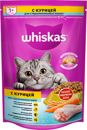 Whiskas 350 гр Паштет стерил. кошек Курица