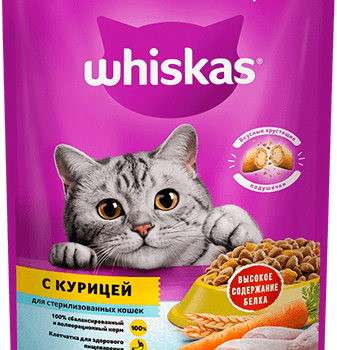 Whiskas 350 гр Паштет стерил. кошек Курица