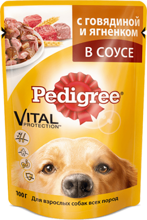 Pedigree Пауч 85 гр для вз.соб говядина