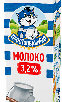 Простоквашино Молоко ультрапаст. 3,2% 950мл TBASq, 217дней (шт.)