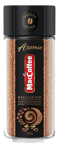 Кофе натур.раствор.субл.с доб кофе ст/б 100гр ТМ "MacCoffee Aromio"