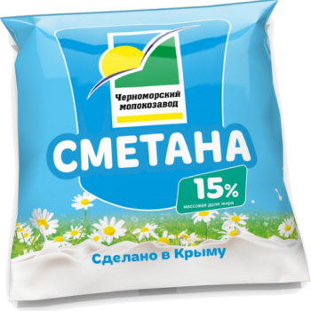 Сметана 15% 400гр., пленка, ЧЗПТ