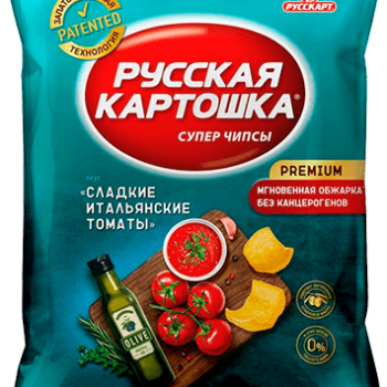 Чипсы картофельные "Русская картошка", со вкусом «Сладкие итальянские томаты»,140г