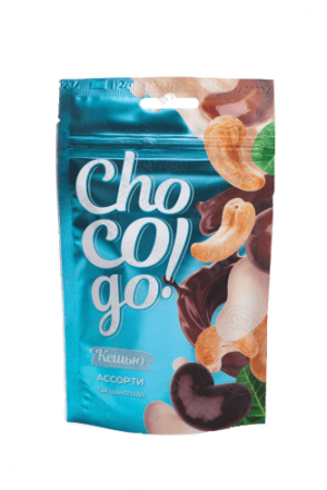 Кешью ChoCoGo Ассорти (три шоколада) 100гр