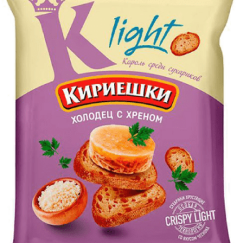 Сух.Кириешки Light рж. 33г/50 Холодец с хреном