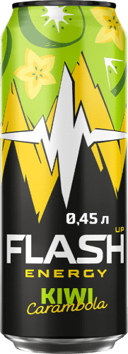 Flash Up Energy Kiwi-Carambola Банка 0,45