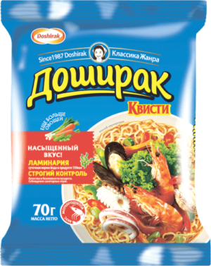 Лапша б/п Доширак Квисти Морепродукты 70гр