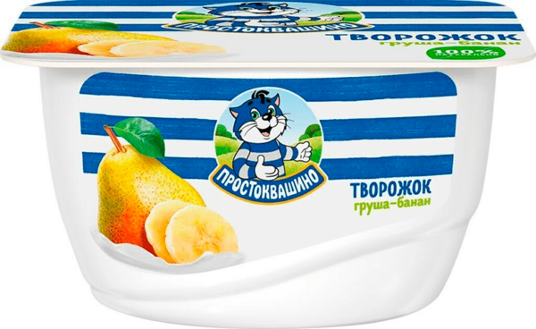 Простоквашино Продукт творожн. "Творожок" Груша банан 3,6% 130 г