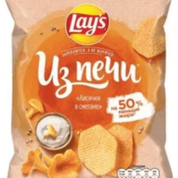 Чипсы Lay's из печи лисички в сметане 85г мяг/уп