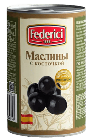 FEDERICI маслины с косточкой 300г