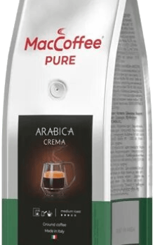 Кофе жар.натур в зернах 0,250 гр пак ТМ "MacCoffee PURE Arabica Crema"