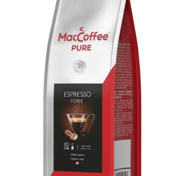 Кофе жар.натур в зернах 0,250 гр пак ТМ "MacCoffee PURE Espresso Forte"