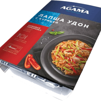 Лапша удон с курицей 8*250г (Agama Ready to eat)