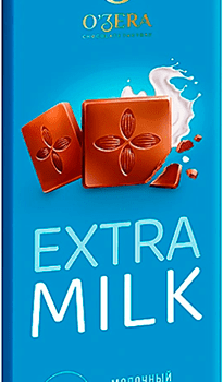 Шоколад молочный Extra Milk 0,090г ТМ O"Zera