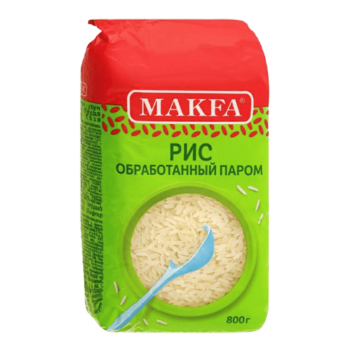 Рис шлифованный длиннозернистый (обработанный паром)/крупа/Мак/0.8/6