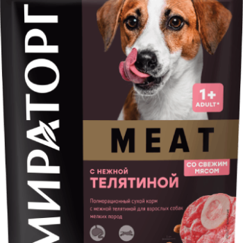 Корм для собак Winner Meat для мелких пород с нежной Телятиной 500г