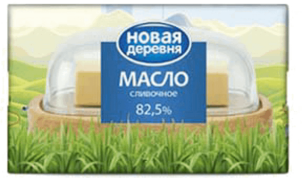 Масло Сладко-сливочн. несолен. 82,5% 0,180 Новая Деревня