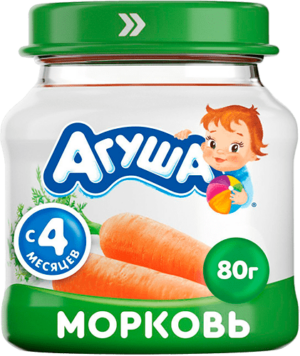 Пюре Овощное Агуша 80г Морковь