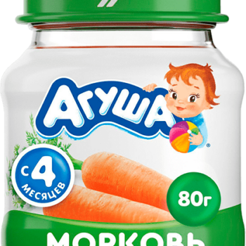 Пюре Овощное Агуша 80г Морковь