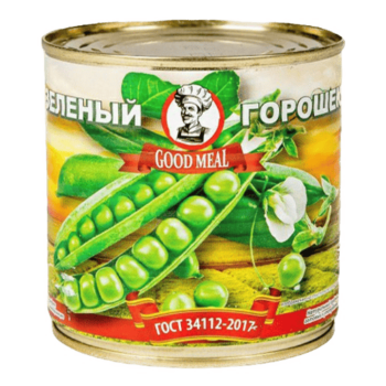 Горошек "Good Meal" 400гр (1 СОРТ) ж/б 1/12