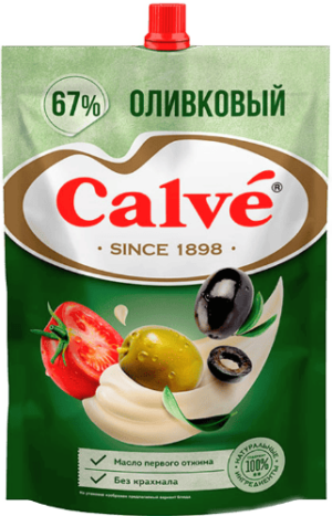 Майонез Calve Оливковый 67% д/п 200/40