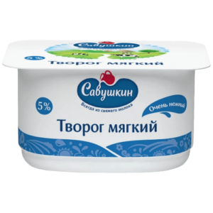 Творог мягкий "Нежный" 5% пс/с 125г