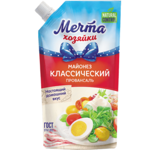 Майонез Классический 50,5% д/п 350мл 20шт 43050245 ТМ Мечта Хозяйки