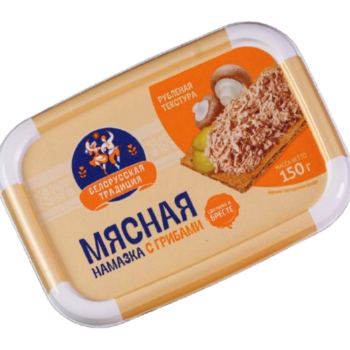 Намазка мясная "С грибами", 150гр, ТМ "Белорусская традиция", 5748