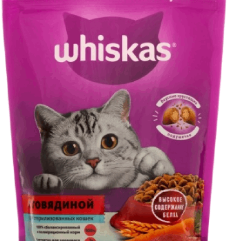 Whiskas 350 гр Паштет Говядина