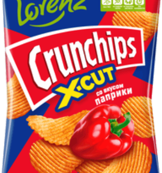 ЛОРЕНЦ Риф.карт.чипсы “Crunchips X-Cut” ПАПРИКА 70г/14шт, шт