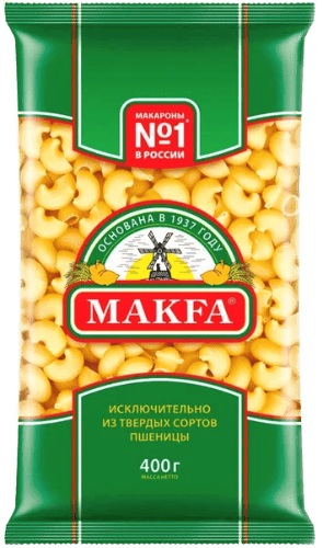 Макароны Макфа Улитки 400г.