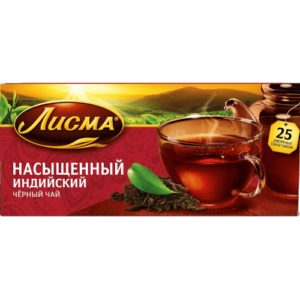 Чай Лисма черный Насыщенный 25п